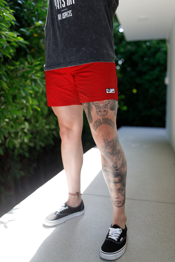 Eyes Boardshorts - Fire Red