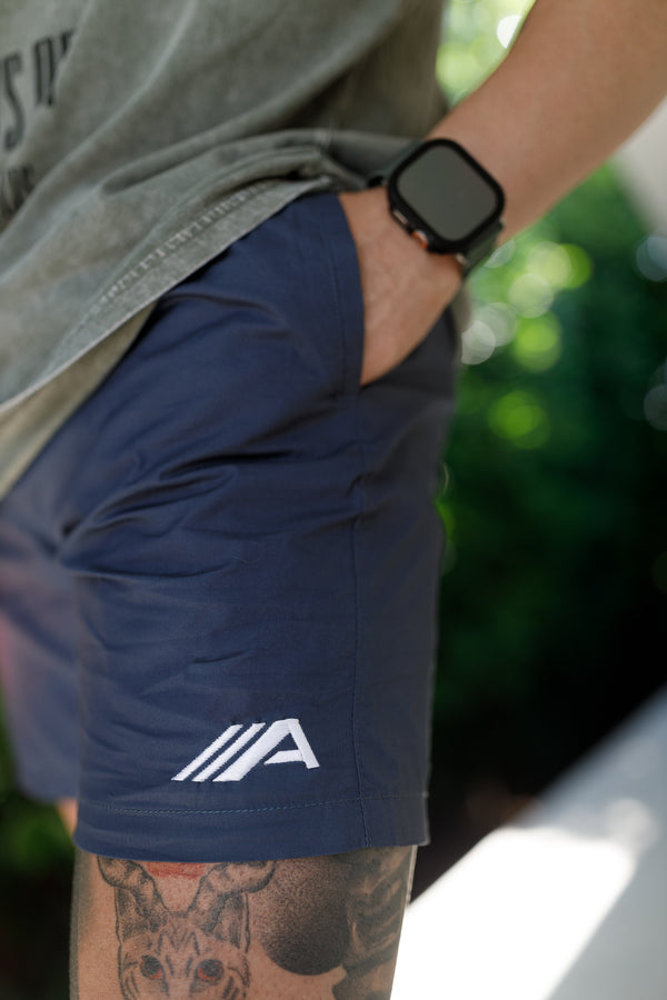 Oblique "A" Boardshorts - Petrol Blue