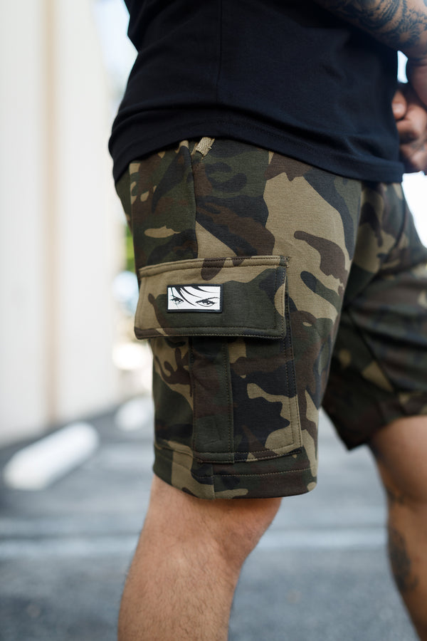 Oblique "A" Cargo Shorts - Camo