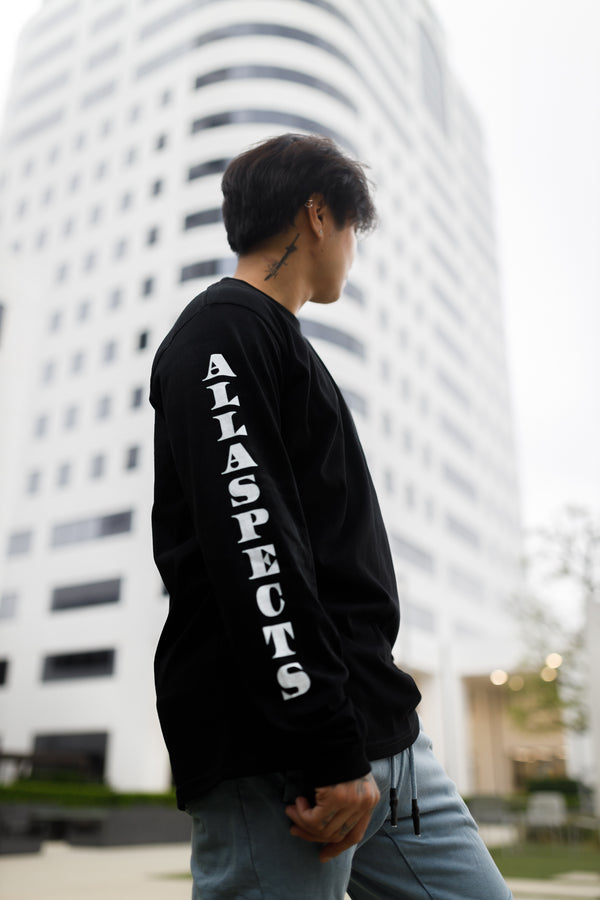 Oblique "A" Long Sleeve - Black