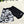 Load image into Gallery viewer, Eyes Split Boardshorts - Black/White