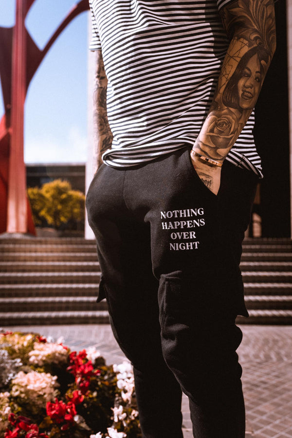 NHON Cargo Joggers V2 - Black