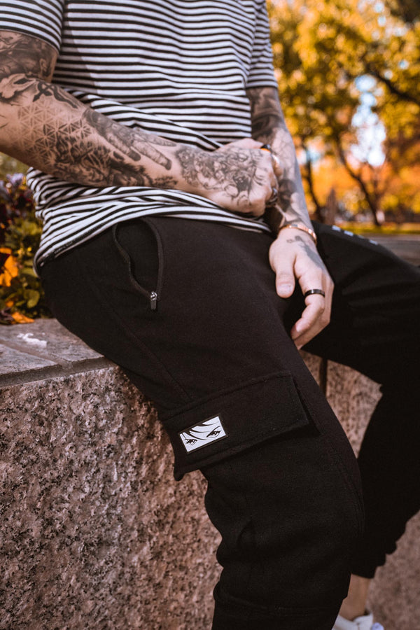 NHON Cargo Joggers V2 - Black