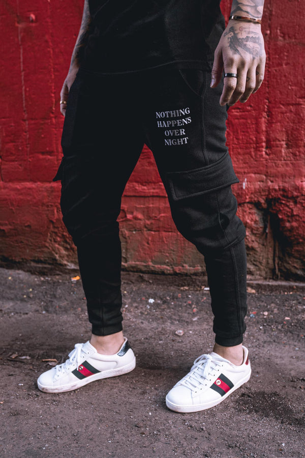 NHON Cargo Joggers V2 - Black