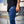 Load image into Gallery viewer, Oblique &quot;A&quot; Embroidered Joggers - Blue
