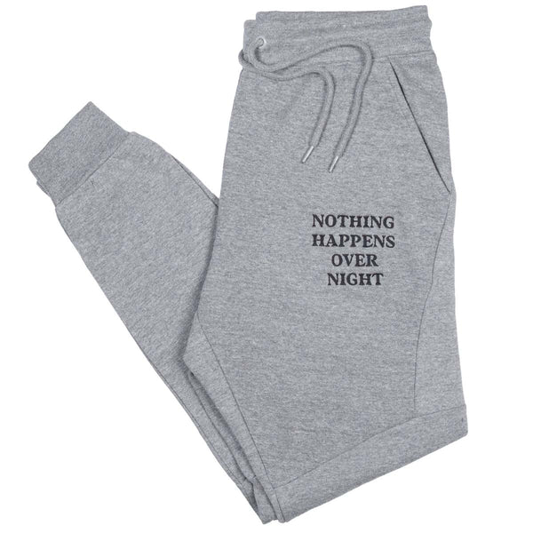 Embroidered NHON Joggers - Grey