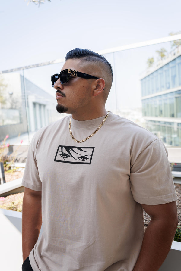 Eyes Oversized Tee - Bone