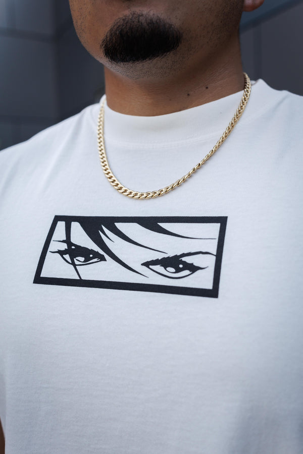 Eyes Oversized Tee - White