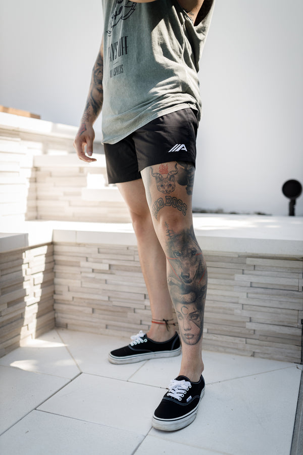 Oblique "A" Boardshorts - Black