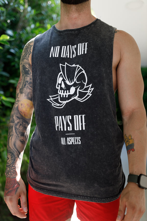 No Days Off Tank - Black Stone