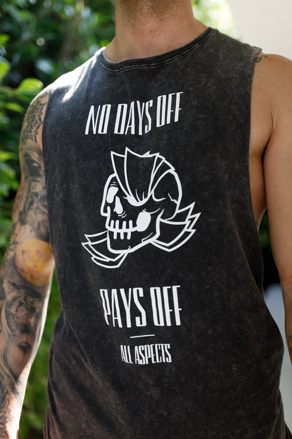 No Days Off Tank - Black Stone