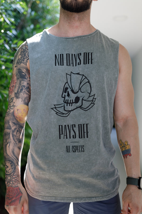 No Days Off Tank - Moss Stone