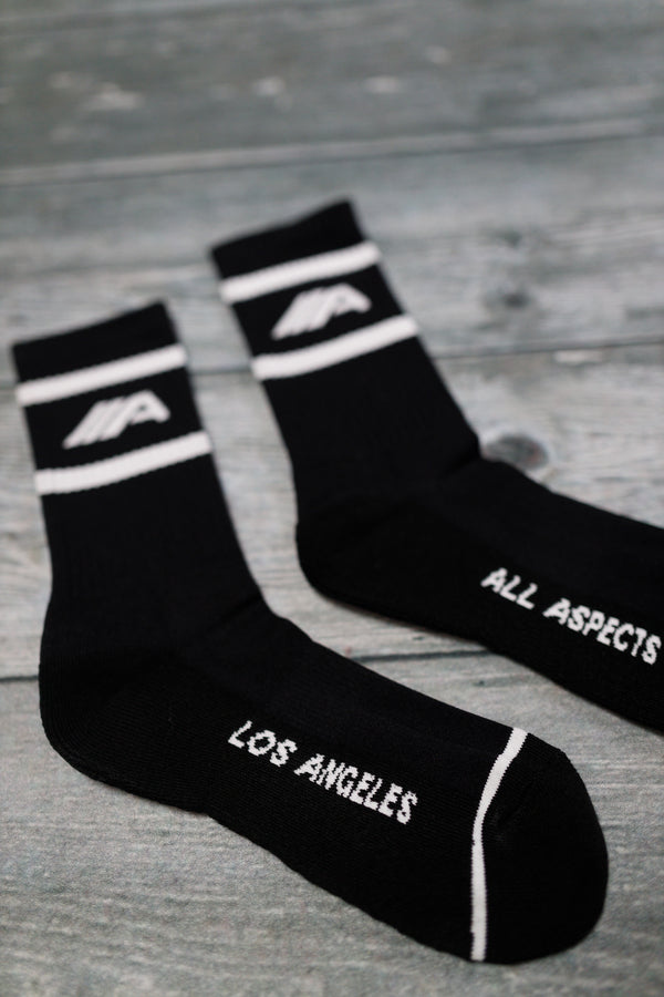 Oblique "A" Socks - Black