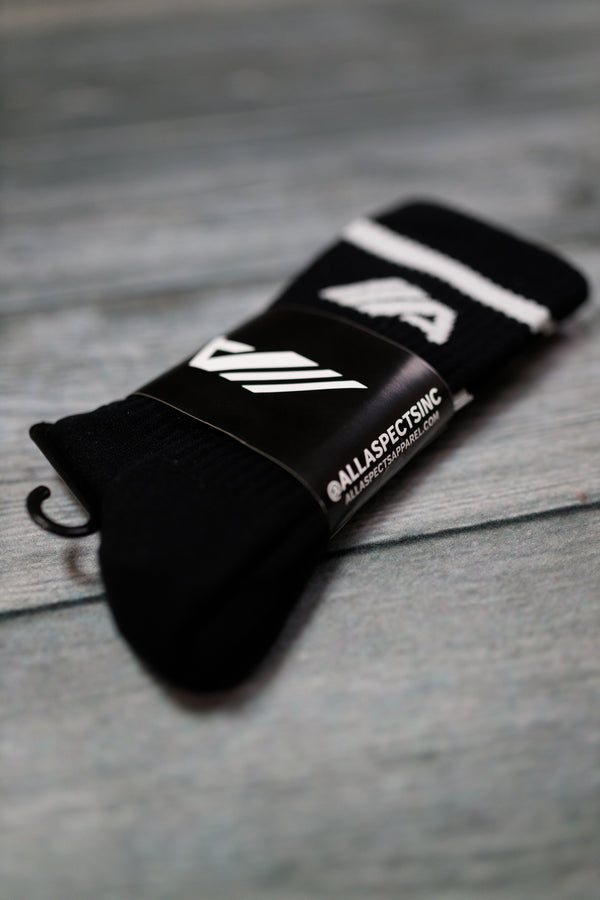 Oblique "A" Socks - Black