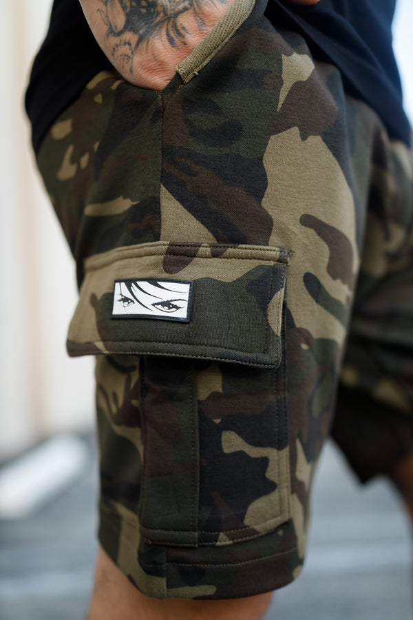 Oblique "A" Cargo Shorts - Camo