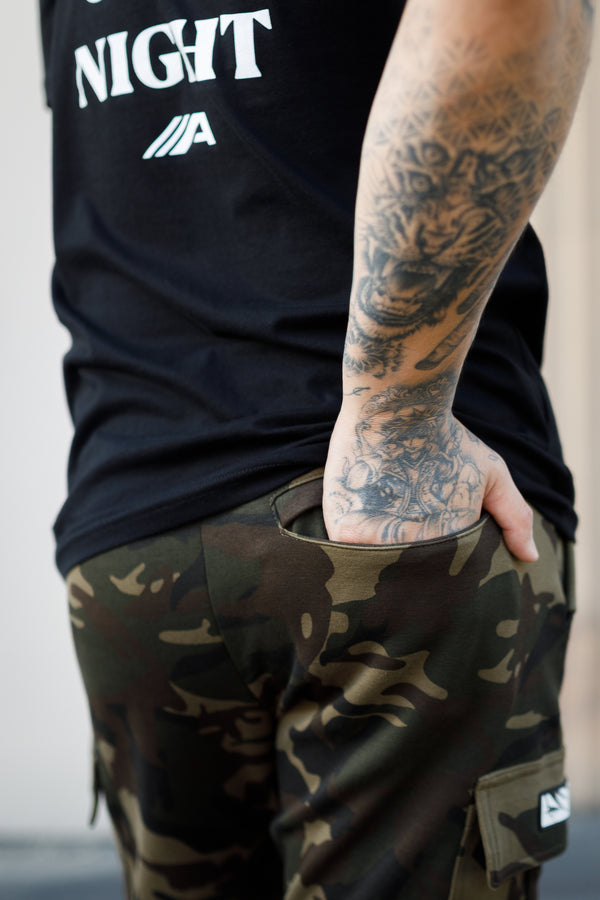 Oblique "A" Cargo Shorts - Camo