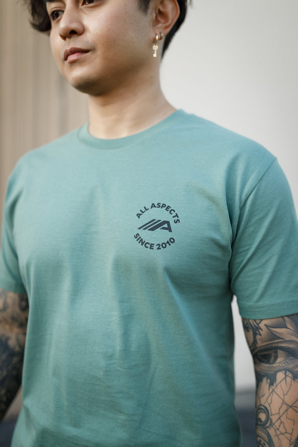 Nothing Happens Overnight Tee V2 - Sage