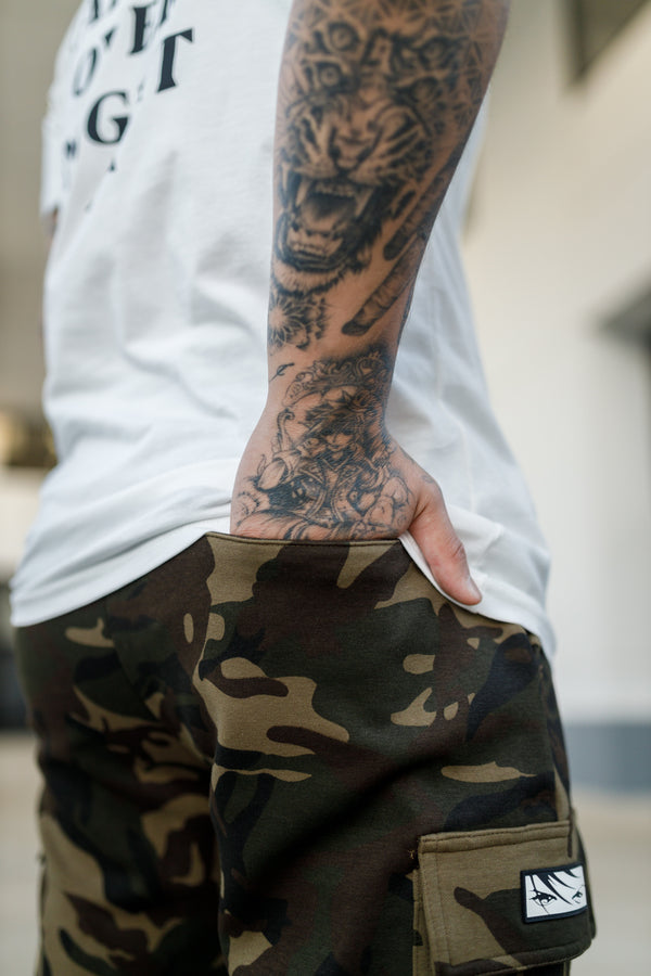 Oblique "A" Cargo Shorts - Camo