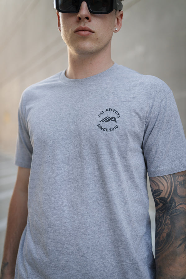Nothing Happens Overnight Tee V2 - Grey
