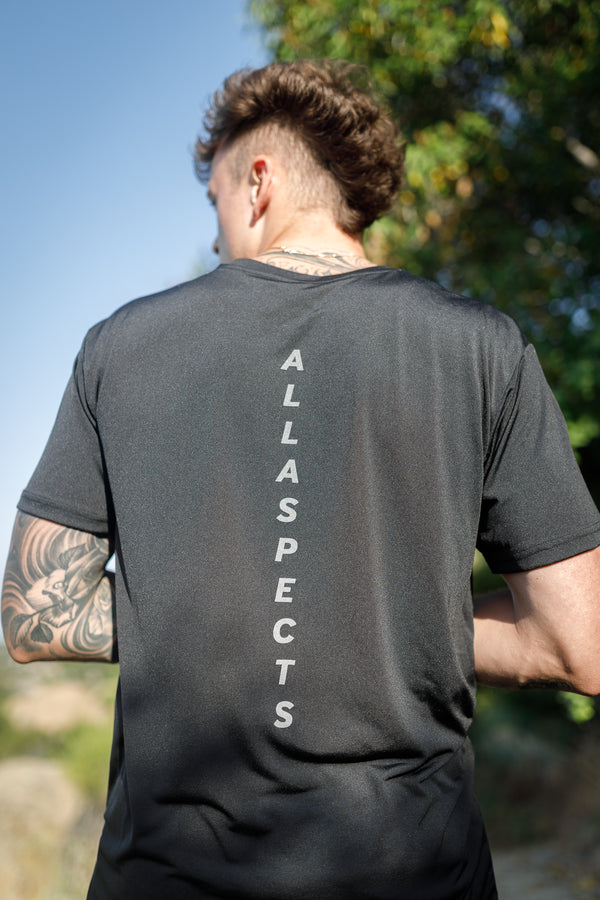 Oblique "A" Activewear Tee - Black