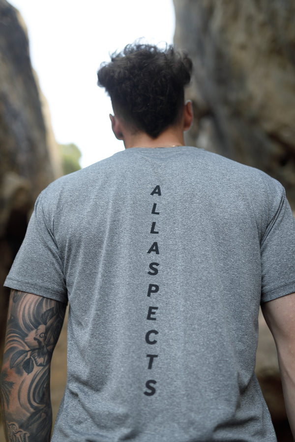 Oblique "A" Activewear Tee - Graphite