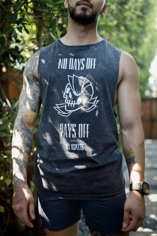 No Days Off Tank - Black Stone