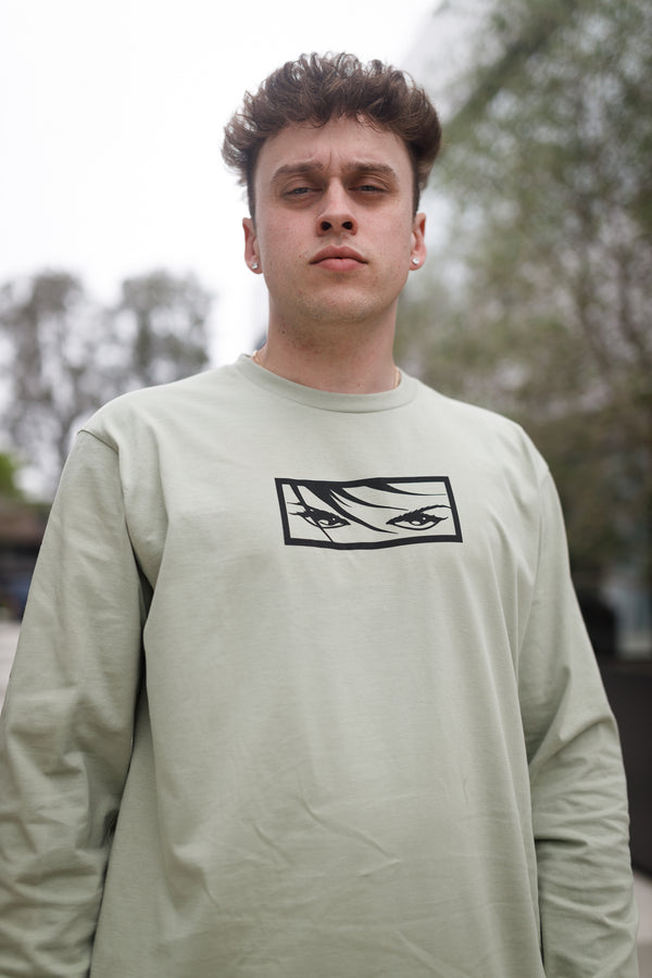 Eyes Long Sleeve - Pistachio