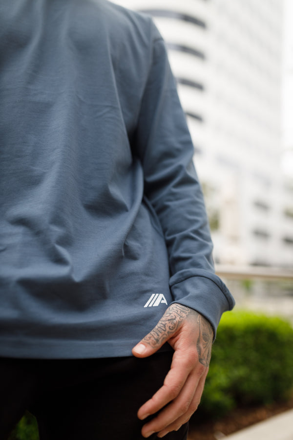 Oblique "A" Long Sleeve - Petrol