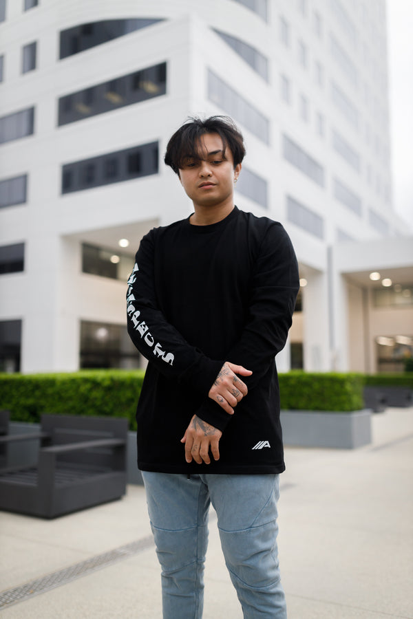 Oblique "A" Long Sleeve - Black