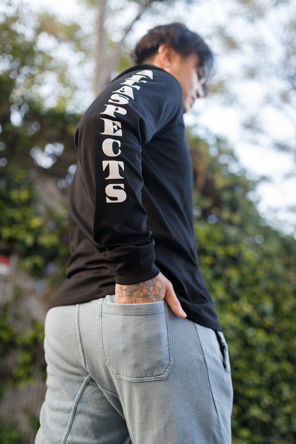 Oblique "A" Mineral Wash Joggers - Blue