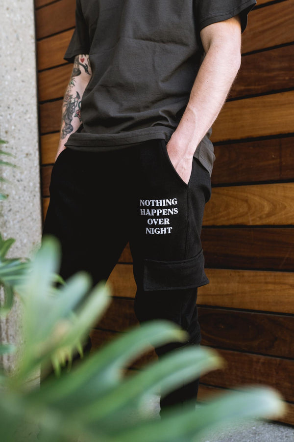 NHON Cargo Joggers V2 - Black