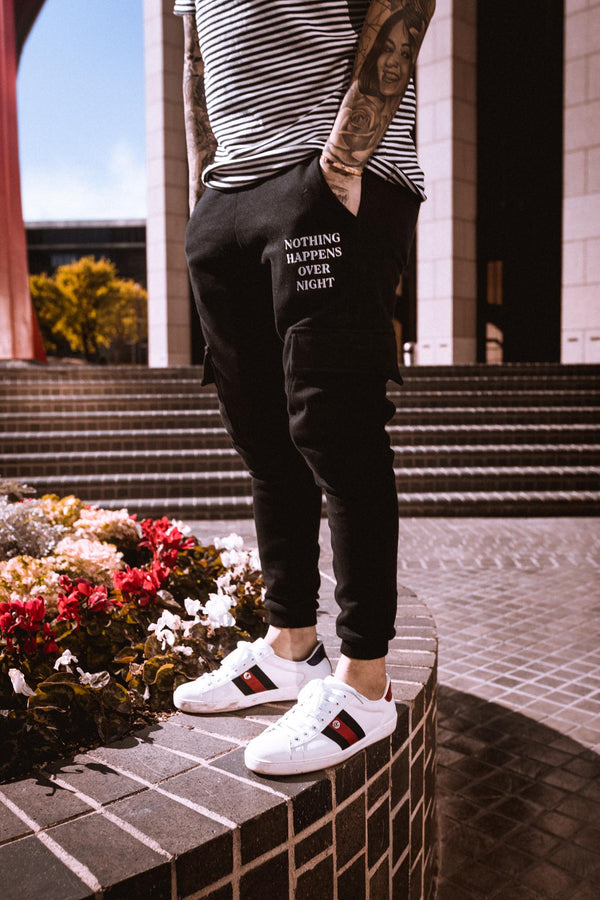 NHON Cargo Joggers V2 - Black