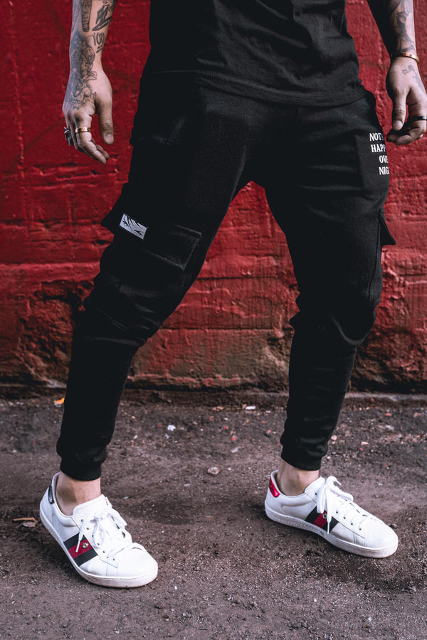 NHON Cargo Joggers V2 - Black