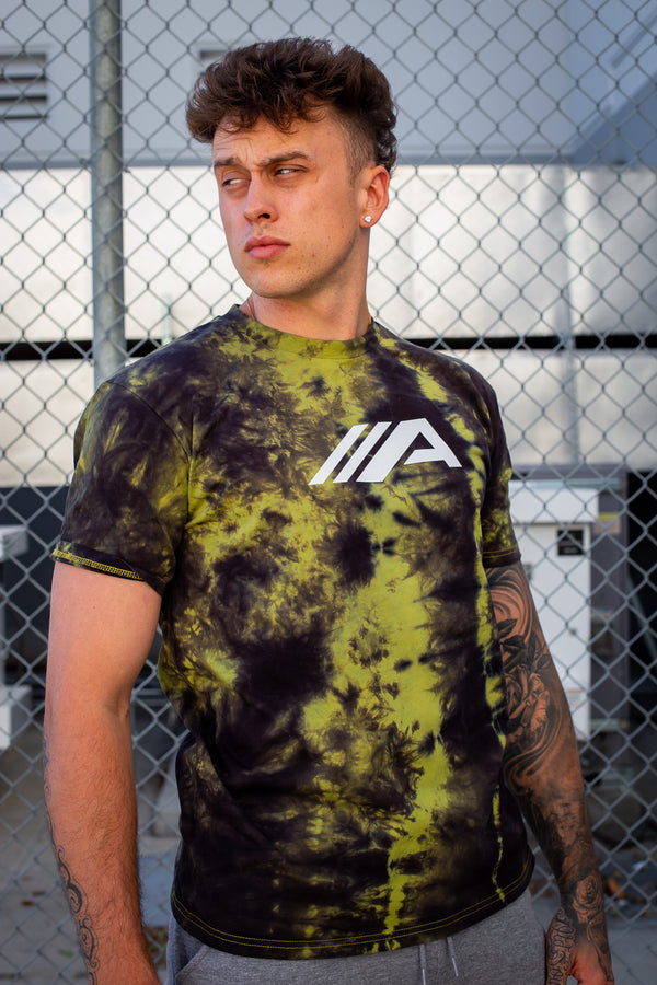 Oblique "A" Tie Dye Tee - Green