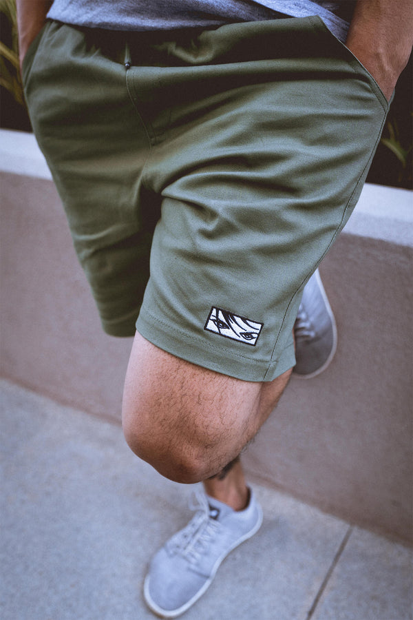 Eyes Staple Shorts - Military